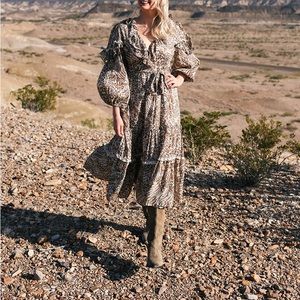 Spell and the Gypsy Ada Midi Dress in Leopard